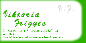 viktoria frigyes business card